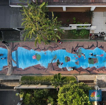 Keren! Intip Mural Tiga Dimensi di Cilandak Jakarta Selatan