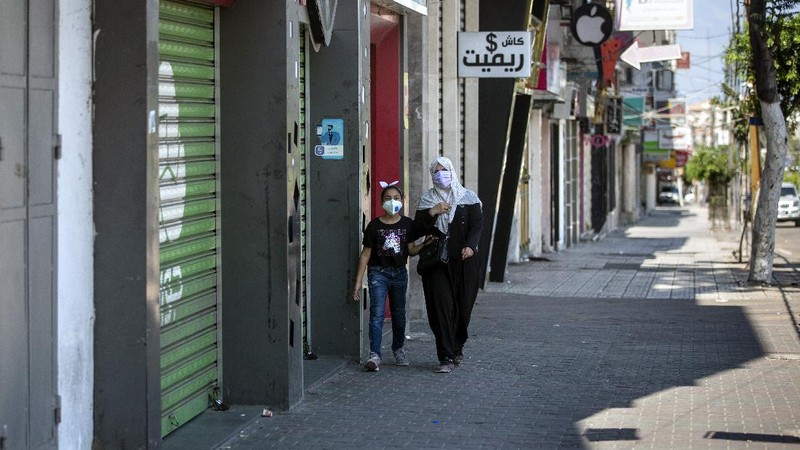 Jalur Gaza perpanjang Lockdown. (AP/Khalil Hamra)