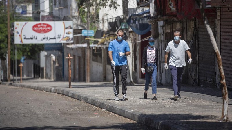Jalur Gaza perpanjang Lockdown. (AP/Khalil Hamra)