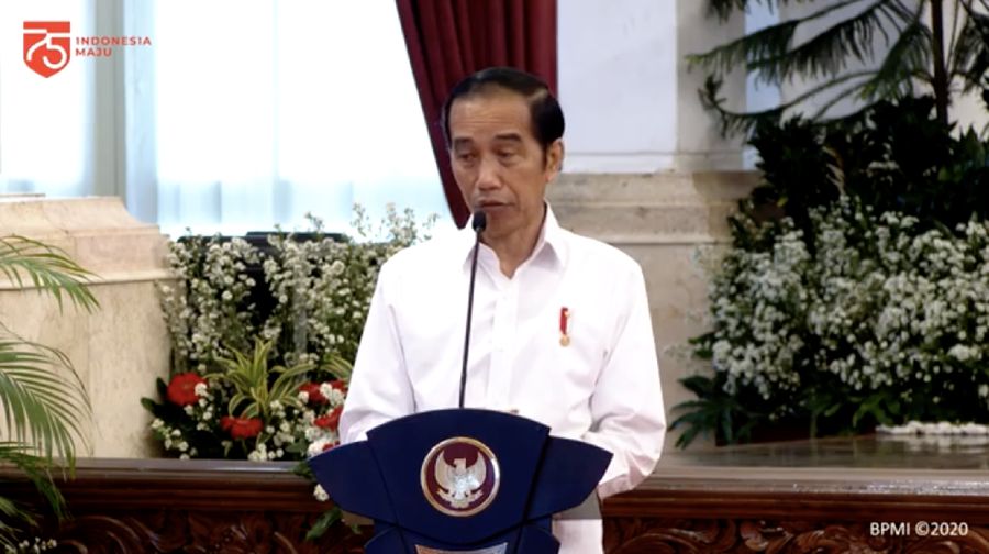 Peluncuran Bantuan Pemerintah Subsidi Gaji/Upah untuk Pekerja/Buruh, 27 Agustus 2020. (Tangkapan layar youtube Setpres RI)