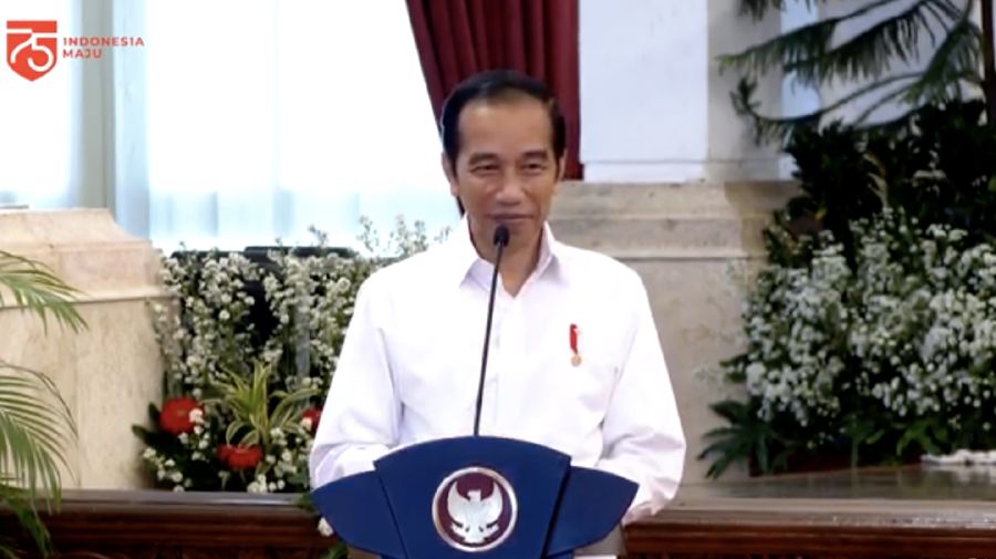 Peluncuran Bantuan Pemerintah Subsidi Gaji/Upah untuk Pekerja/Buruh, 27 Agustus 2020. (Tangkapan layar youtube Setpres RI)