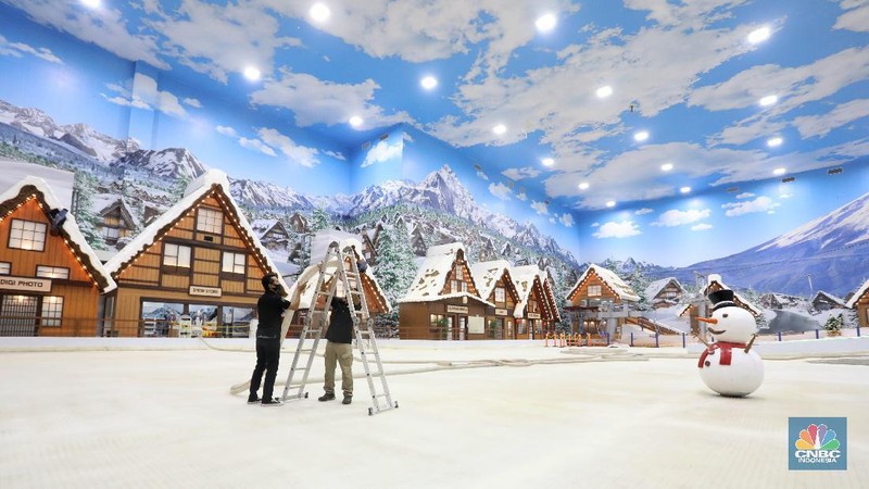 Trans Snow Bintaro. (CNBC Indonesia/Andrean Kristianto)