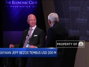 WOW! Kekayaan Jeff Bezos Tembus USD 200 Miliar