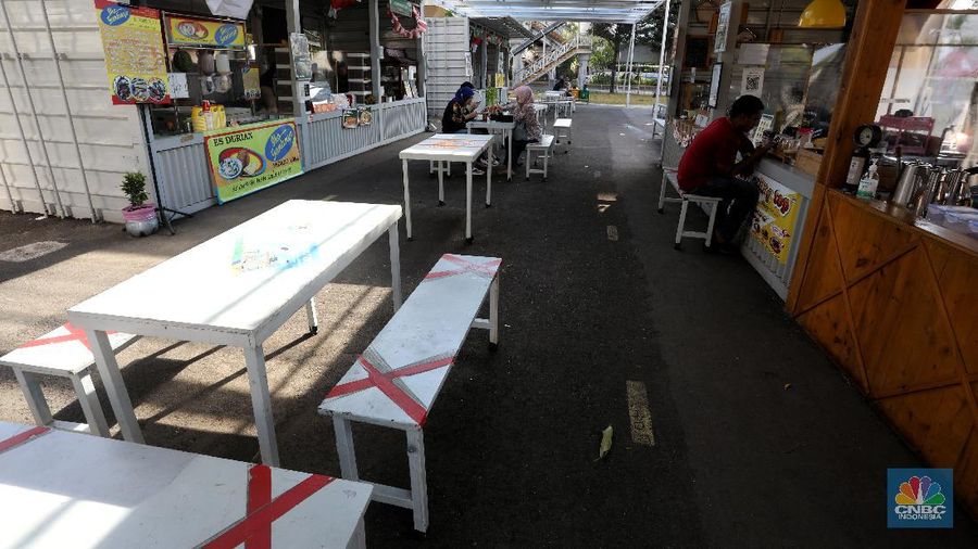 Ilustrasi pusat kuliner di Thamrin. (CNBC Indonesia/Andrean Kristianto)