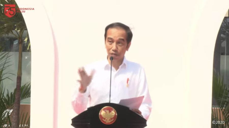 Peresmian Yogyakarta International Airport, Kulonprogo, 28 Agustus 2020. (Tangkapan layar youtube Setpres RI)