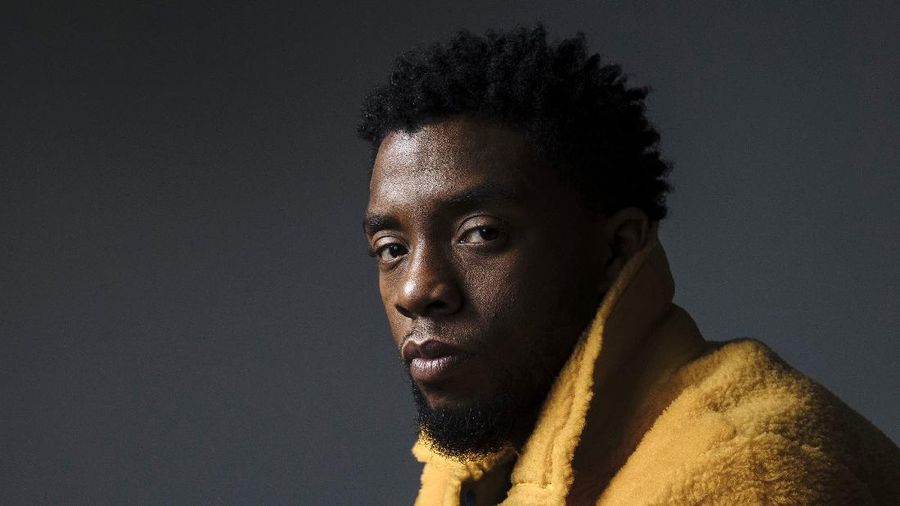 FILE - In this Feb. 14, 2018 photo, actor Chadwick Boseman poses for a portrait in New York to promote his film, 