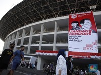 Potret Kampanye 'Jangan Kendor! Disiplin Pakai Masker' di GBK