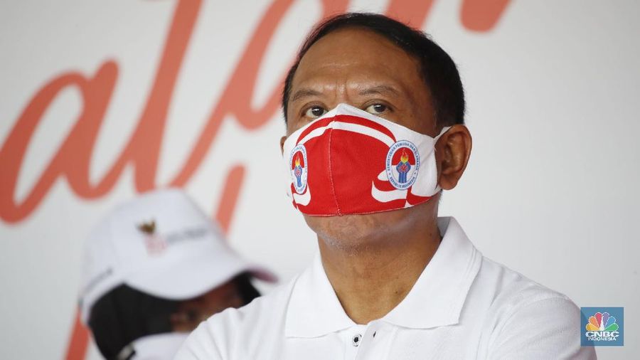 Menteri Pemuda dan Olahraga (Menpora), Zainudin Amali. (CNBC Indonesia/Tri Susilo)