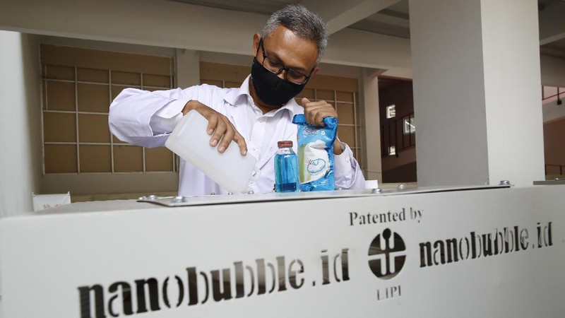 Airborne nano - Trapping  for Anti COVID Treatment (CNBC Indonesia/ tri Susilo)
