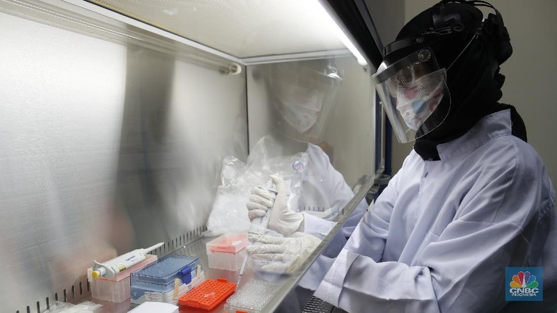 LIPI Kembangkan Alat Deteksi Virus Covid-19 Dengan Metode RT-LAMP. (CNBC Indonesia/Tri Susilo)