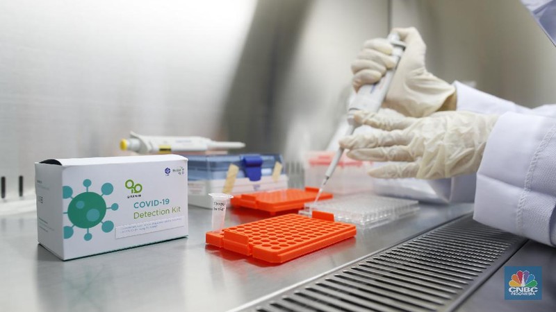 LIPI Kembangkan Alat Deteksi Virus Covid-19 Dengan Metode RT-LAMP. (CNBC Indonesia/Tri Susilo)