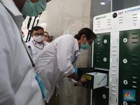 Intip Penampakan Stasiun Penukaran Baterai Kendaraan Listrik