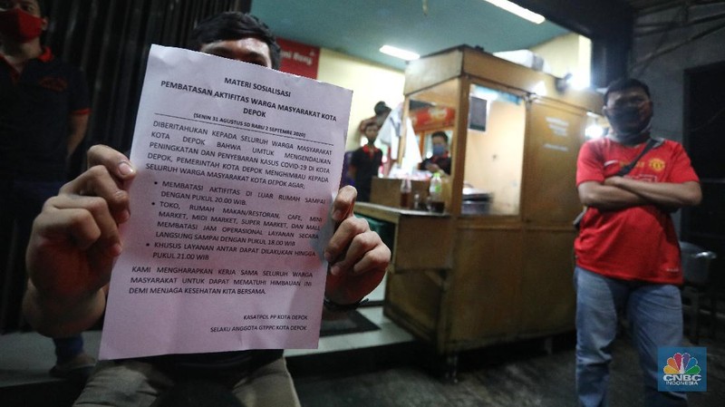 Depok Terapkan Jam Malam (CNBC Indonesia/ Andrean Kristianto)