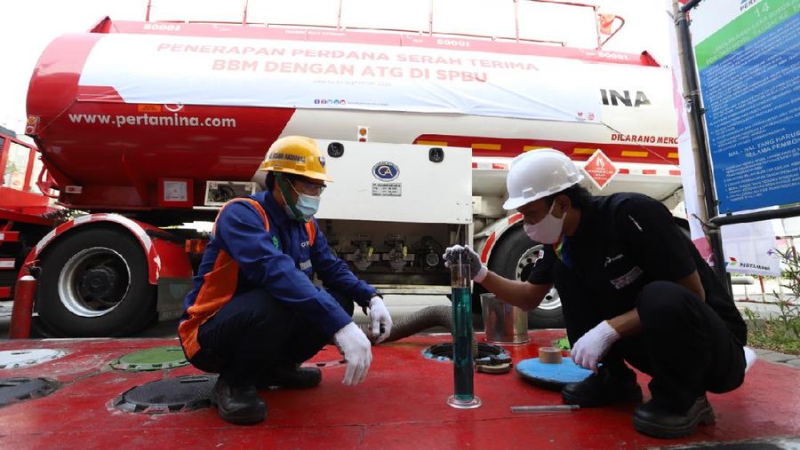 Digitalisasi SPBU, Pertamina Resmikan Penerimaan Perdana SPBU Dengan ATG Custody. (Pertamina)
