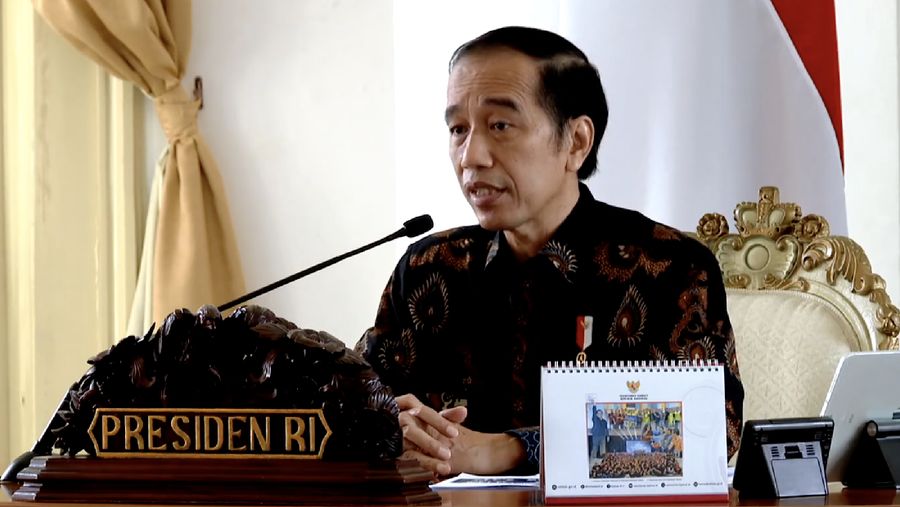 Presiden RI Jokowi Memberi Pengarahan Kepada Para Gubernur, Istana Bogor, 1 September 2020 (Tangkapan Layar Youtube BPMI 2020)