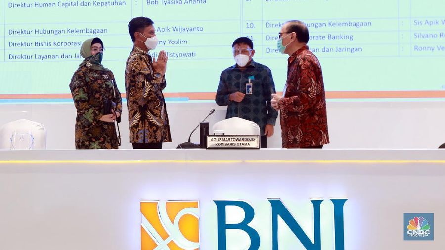 Komisaris Utama Bank BNI Agus Martowardojo di RUPS Bank BNI (Dok BNI)