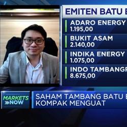 Saham Tambang Batu Bara Kompak Menguat