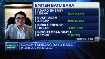 Saham Tambang Batu Bara Kompak Menguat