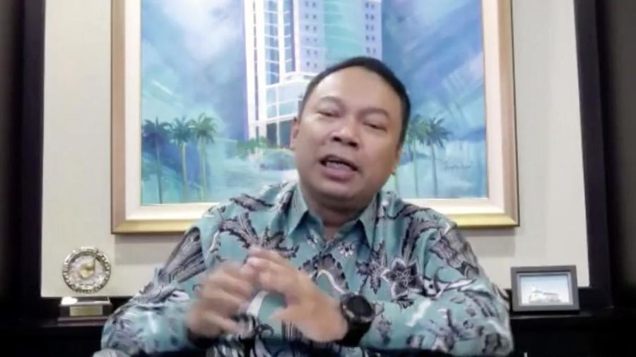 Direktur Utama Bank Bukopin Rivan A Purwantono (Tangkapan Layar Webinar)