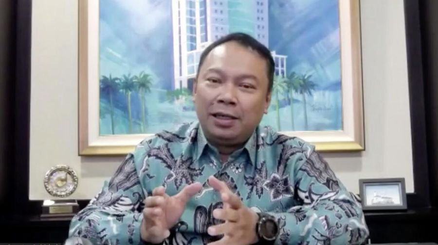 Direktur Utama Bank Bukopin Rivan A Purwantono (Tangkapan Layar Webinar)