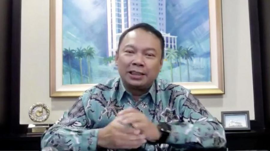 Direktur Utama Bank Bukopin Rivan A Purwantono (Tangkapan Layar Webinar)