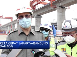 Realisasi Proyek Kereta Cepat Jakarta-Bandung Capai 60%