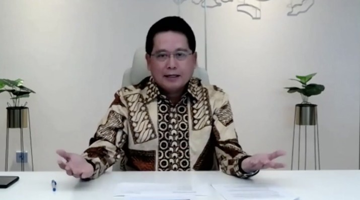 Wakil Direktur Utama Bank Mandiri Hery Gunardi (Tangkapan Layar Webinar)