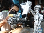 Unik! Pria ini Ubah Limbah Komputer Jadi Robot Hingga Asbak