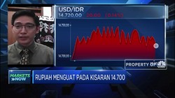 Cadev Naik, Rupiah Menguat Pada Kisaran Rp 14.700/USD