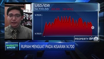 Cadev Naik, Rupiah Menguat Pada Kisaran Rp 14.700/USD