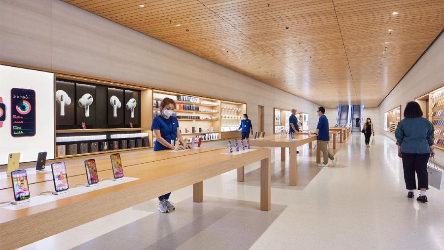 Apple Store Terapung di Marina Bay Sands, Singapura  (Dok. Apple)