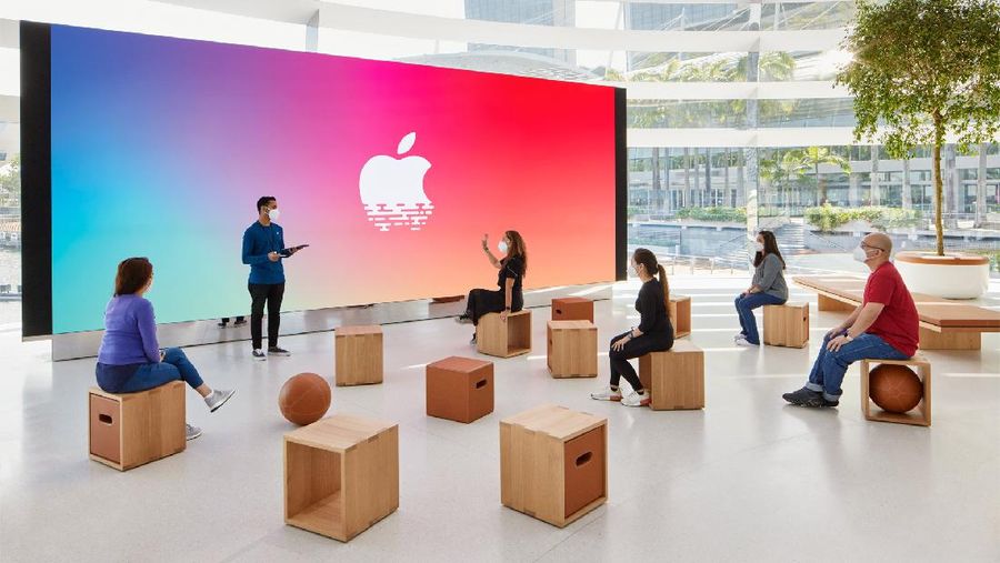 Apple Store Terapung di Marina Bay Sands, Singapura  (Dok. Apple)