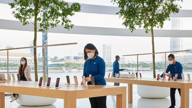 Apple Store Terapung di Marina Bay Sands, Singapura  (Dok. Apple)