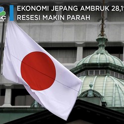 Ekonomi Jepang Ambruk 28,1%, Resesi Makin Parah