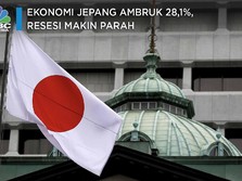 Ekonomi Jepang Ambruk 28,1%, Resesi Makin Parah
