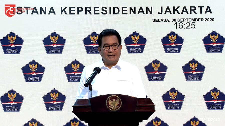 Juru Bicara Satgas Penanganan COVID-19, Wiku Adisasmito (Tangakapan Layar Youtube Sekretariat Presiden)