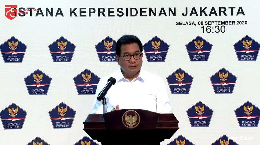 Juru Bicara Satgas Penanganan COVID-19, Wiku Adisasmito (Tangakapan Layar Youtube Sekretariat Presiden)