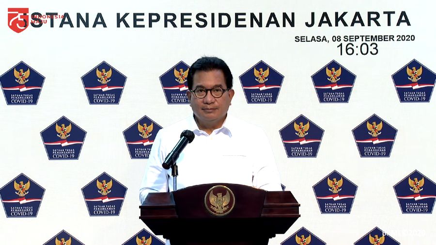Juru Bicara Satgas Penanganan COVID-19, Wiku Adisasmito (Tangakapan Layar Youtube Sekretariat Presiden)
