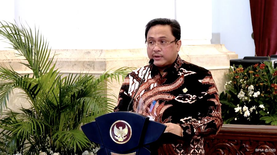 Ketua Badan Pemeriksa Keuangan (BPK) Agung Firman Sampurna (Tangkapan Layar Youtube Sekretariat Presiden)