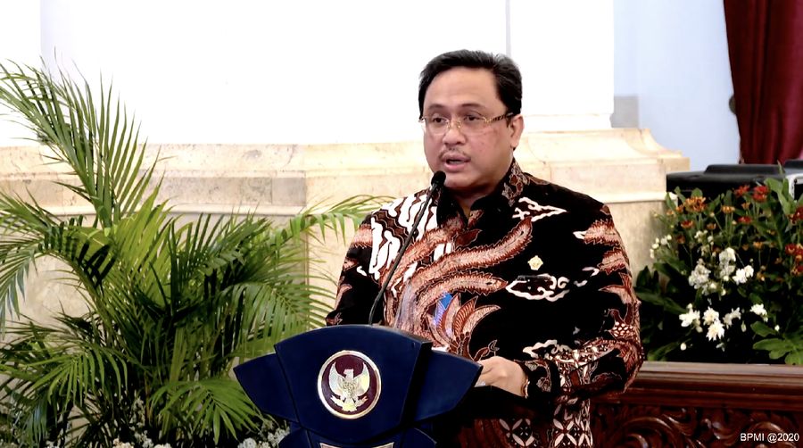Ketua Badan Pemeriksa Keuangan (BPK) Agung Firman Sampurna (Tangkapan Layar Youtube Sekretariat Presiden)