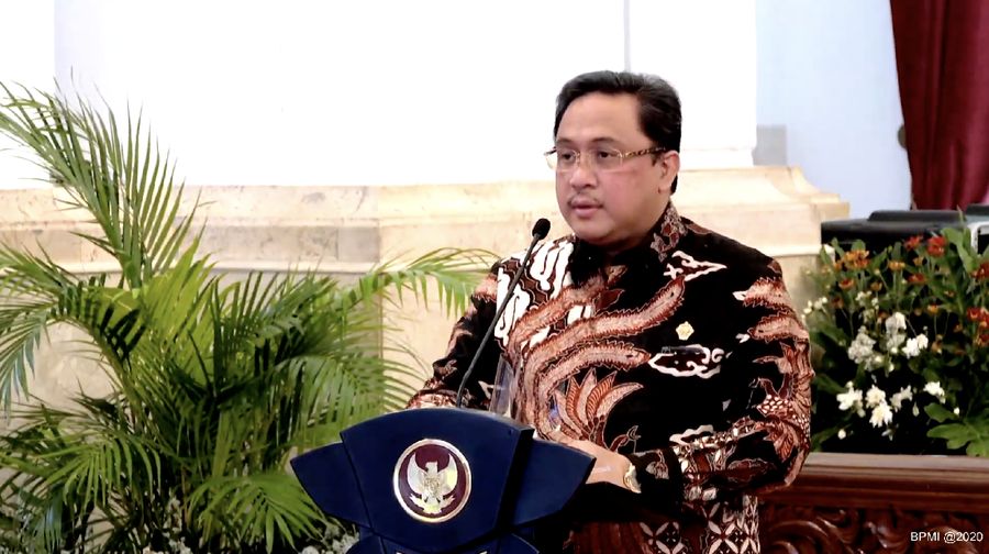 Ketua Badan Pemeriksa Keuangan (BPK) Agung Firman Sampurna (Tangkapan Layar Youtube Sekretariat Presiden)