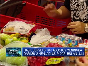 Masih Pandemi, Indeks Keyakinan Konsumen RI Naik di 86,9