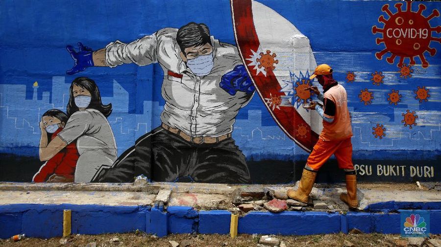 Mural Covid-19 di Bukit Duri