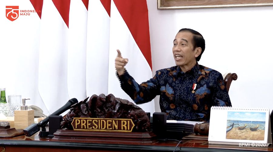Presiden Joko Widodo dalam Rapat Terbatas “Lanjutan Pembahasan Persiapan Pelaksanaan Pilkada Serentak“ (Tangkapan Layar Youtube Sekretariat Presiden)