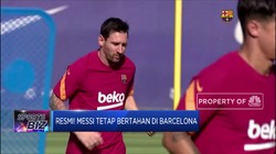Resmi! Messi Tetap Bertahan di Barcelona