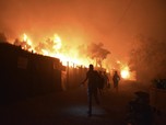 Sedih... Api Melahap Kamp Pengungsi Terbesar di Yunani