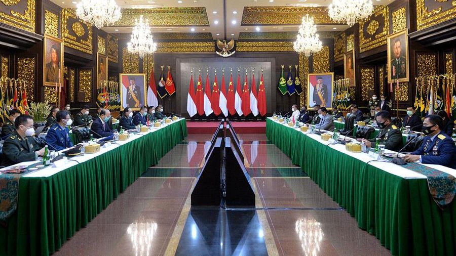 Menhan RI Terima Kunjungan Kehormatan Menhan RRT (Dok. Kemhan RI)