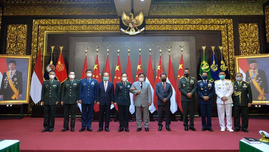 Menhan RI Terima Kunjungan Kehormatan Menhan RRT (Dok. Kemhan RI)