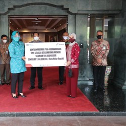 #GebrakMasker, Pertamina Serahkan 500.000 Masker Rp 1 M