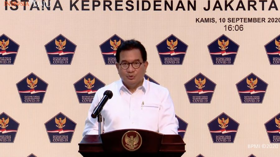 Juru Bicara Satuan Tugas Penanganan Covid-19 Wiku Adisasmito (Tangakapan Layar Youtube Sekretariat Presiden)